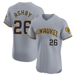 Aaron Ashby Milwaukee Brewers Men's Elite Road Jersey - Gray