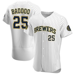 Akil Baddoo Milwaukee Brewers Men's Authentic Alternate Jersey - White