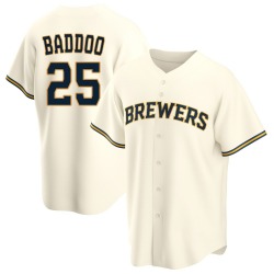 Akil Baddoo Milwaukee Brewers Men's Replica Home Jersey - Cream