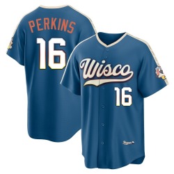 Blake Perkins Milwaukee Brewers Men's Limited Mineral 2026 City Connect Stadium Jersey - Blue