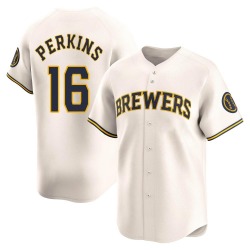 Blake Perkins Milwaukee Brewers Youth Limited Home Jersey - Cream