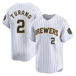 Brice Turang Milwaukee Brewers Men's Limited Alternate Jersey - White