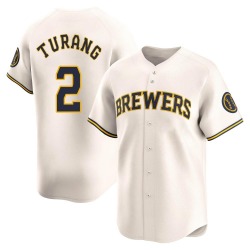 Brice Turang Milwaukee Brewers Youth Limited Home Jersey - Cream