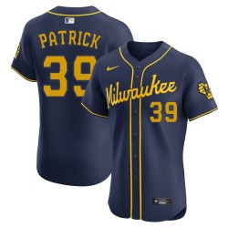 Chad Patrick Milwaukee Brewers Men's Elite Alternate Jersey - Navy