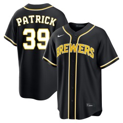 Chad Patrick Milwaukee Brewers Youth Replica Fashion Out Jersey - Black