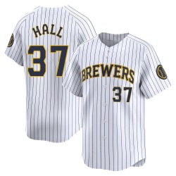 DL Hall Milwaukee Brewers Men's Limited Alternate Jersey - White