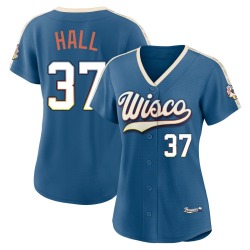 DL Hall Milwaukee Brewers Women's Limited Mineral 2026 City Connect Stadium Jersey - Blue