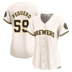 Elvis Peguero Milwaukee Brewers Women's Limited Home Jersey - Cream