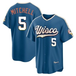 Garrett Mitchell Milwaukee Brewers Men's Limited Mineral 2026 City Connect Stadium Jersey - Blue