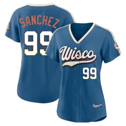 Gary Sanchez Milwaukee Brewers Women's Limited Mineral 2026 City Connect Stadium Jersey - Blue