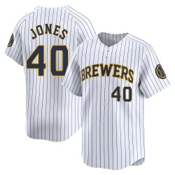 Greg Jones Milwaukee Brewers Youth Limited Alternate Jersey - White