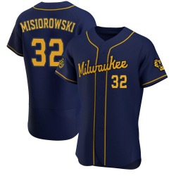 Jacob Misiorowski Milwaukee Brewers Men's Authentic Alternate Jersey - Navy