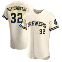Jacob Misiorowski Milwaukee Brewers Men's Authentic Home Jersey - Cream