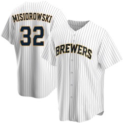 Jacob Misiorowski Milwaukee Brewers Youth Replica Home Jersey - White
