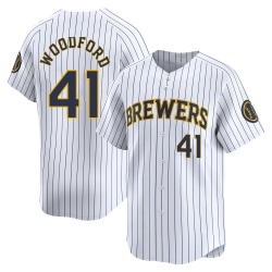 Jake Woodford Milwaukee Brewers Youth Limited Alternate Jersey - White