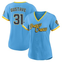 Jandel Gustave Milwaukee Brewers Women's Replica Powder 2022 City Connect Jersey - Blue