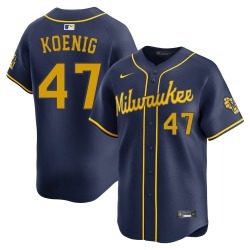 Jared Koenig Milwaukee Brewers Youth Limited Alternate Jersey - Navy