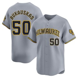 J.B. Bukauskas Milwaukee Brewers Youth Limited Away Jersey - Gray
