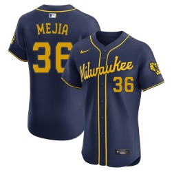 J.C. Mejia Milwaukee Brewers Men's Elite Alternate Jersey - Navy