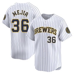 J.C. Mejia Milwaukee Brewers Men's Limited Alternate Jersey - White