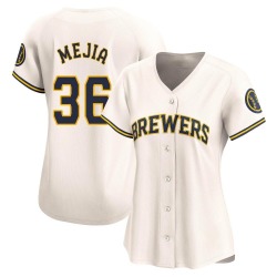J.C. Mejia Milwaukee Brewers Women's Limited Home Jersey - Cream