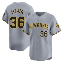 J.C. Mejia Milwaukee Brewers Youth Limited Away Jersey - Gray