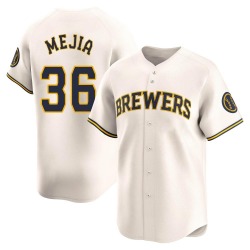 J.C. Mejia Milwaukee Brewers Youth Limited Home Jersey - Cream