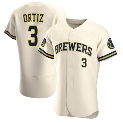 Joey Ortiz Milwaukee Brewers Men's Authentic Home Jersey - Cream