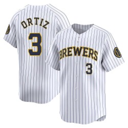 Joey Ortiz Milwaukee Brewers Men's Limited Alternate Jersey - White