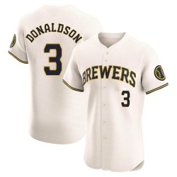 Josh Donaldson Milwaukee Brewers Men's Elite Home Jersey - Cream