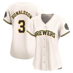 Josh Donaldson Milwaukee Brewers Women's Limited Home Jersey - Cream