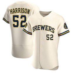 Kyle Harrison Milwaukee Brewers Men's Authentic Home Jersey - Cream