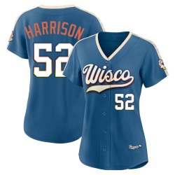 Kyle Harrison Milwaukee Brewers Women's Limited Mineral 2026 City Connect Stadium Jersey - Blue