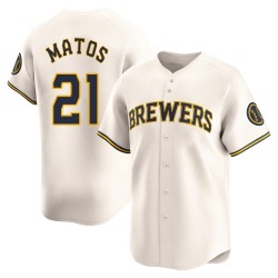 Luis Matos Milwaukee Brewers Youth Limited Home Jersey - Cream