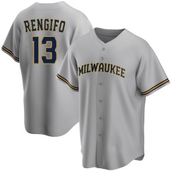 Luis Rengifo Milwaukee Brewers Men's Replica Road Jersey - Gray
