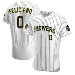 Mario Feliciano Milwaukee Brewers Men's Authentic Alternate Jersey - White