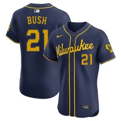 Matt Bush Milwaukee Brewers Men's Elite Alternate Jersey - Navy