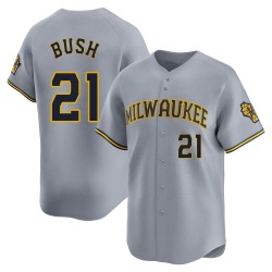 Matt Bush Milwaukee Brewers Men's Limited Away Jersey - Gray