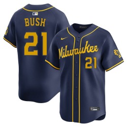 Matt Bush Milwaukee Brewers Youth Limited Alternate Jersey - Navy