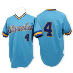 Paul Molitor Milwaukee Brewers Men's Authentic Throwback Jersey - Blue