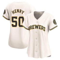 Payton Henry Milwaukee Brewers Women's Limited Home Jersey - Cream