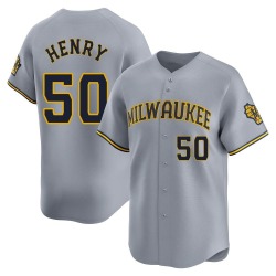 Payton Henry Milwaukee Brewers Youth Limited Away Jersey - Gray