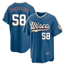 Rob Zastryzny Milwaukee Brewers Men's Limited Mineral 2026 City Connect Stadium Jersey - Blue