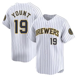Robin Yount Milwaukee Brewers Men's Limited Alternate Jersey - White