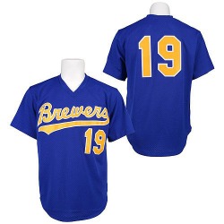 Robin Yount Milwaukee Brewers Men's Replica 1991 Throwback Jersey - Blue