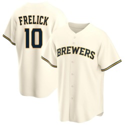 Sal Frelick Milwaukee Brewers Youth Replica Home Jersey - Cream