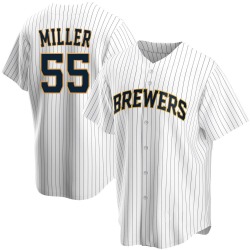 Shelby Miller Milwaukee Brewers Men's Replica Home Jersey - White