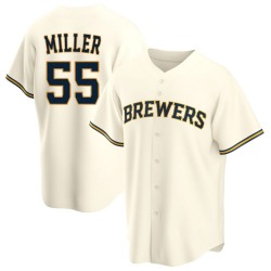 Shelby Miller Milwaukee Brewers Youth Replica Home Jersey - Cream