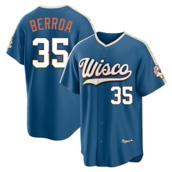 Steward Berroa Milwaukee Brewers Youth Limited Mineral 2026 City Connect Stadium Jersey - Blue