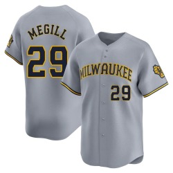 Trevor Megill Milwaukee Brewers Men's Limited Away Jersey - Gray